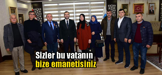 Gazi ve Şehit yakınlarından Ahmet Cin'e ziyaret