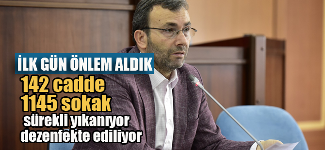 Ahmet Cin, Önlemlerimizi ilk günden aldık! Türkiye'ye örnek olduk