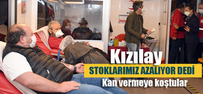 Tuzla'da kan vermeye koştular..