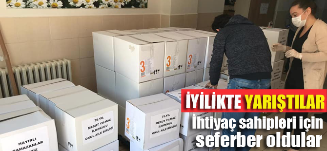 İyilikte yarışıyorlar.. İhtiyaç sahipleri için seferber oldular