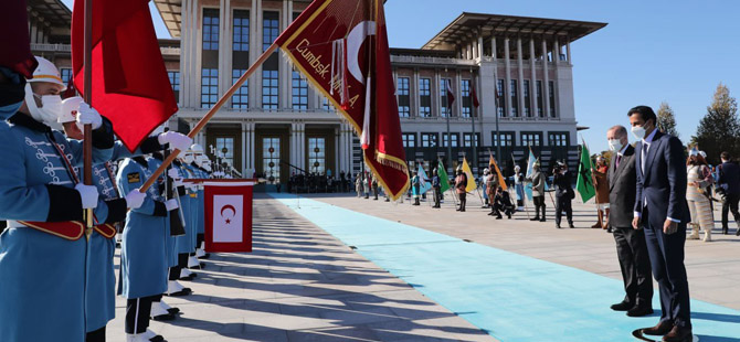 Katar Emiri Türkiye'de .. Erdoğan törenle karşıladı