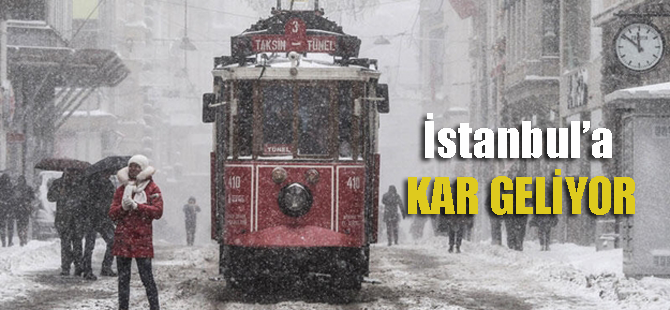 Alarm verildi! İstanbul'a kar geliyor