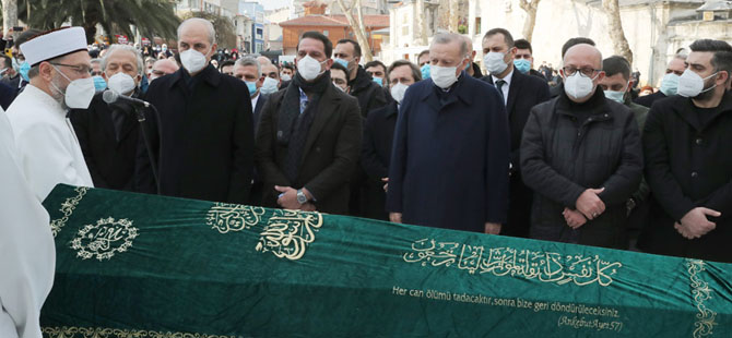 Cumhurbaşkanı Erdoğan, tarihçi ve yazar Yavuz Bahadıroğlu’nun cenaze törenine katıldı