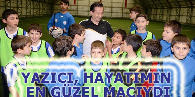 Yazıcı, yetim çocuklarla maç yaptı