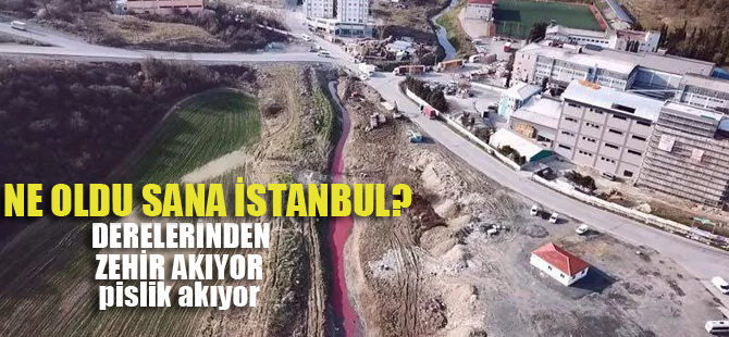 İstanbul'da ürküten manzara! Derelerden pislik akıyor..