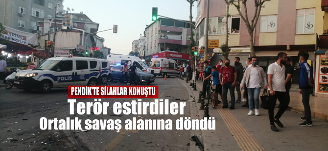 Pendik'te silahlar konuştu.. Drift yaptılar ortalığı birbirine kattılar