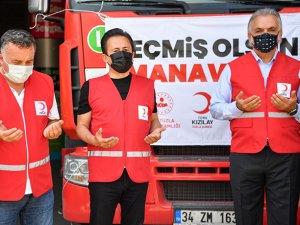 Tuzla Belediyesi yardım tırları Manavgat'a gidiyor
