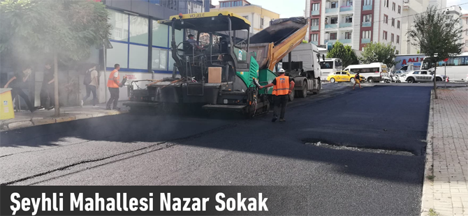 Pendik'in dört bir tarafına asfalt döküyorlar