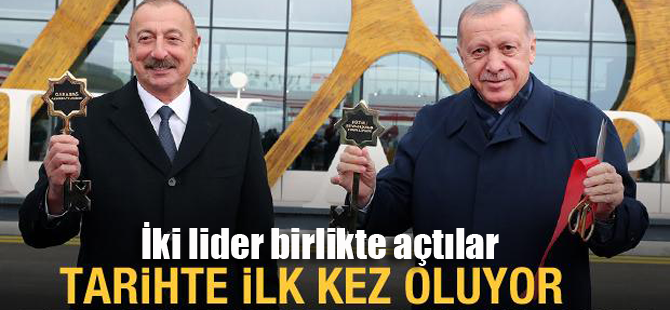 Başkan Erdoğan ve Aliyev'den önemli açılış