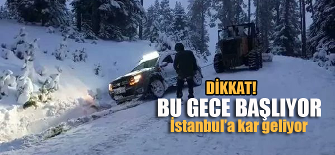 Dikkat! Bu gece İstanbul'a kar geliyor