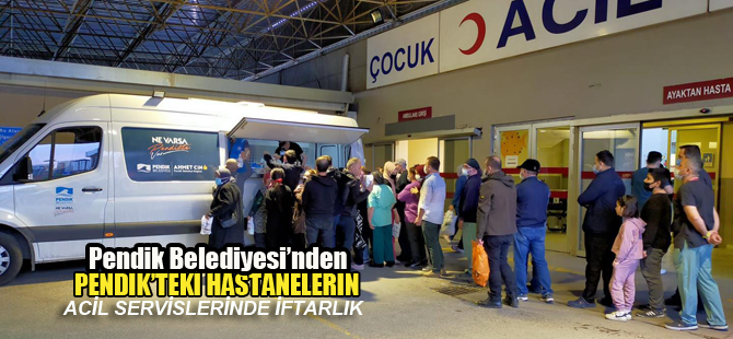 Pendik'te iftara yetişemeyenlere iftariyelik