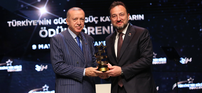 Erdoğan'a Türkiye'nin gücü özel ödülü