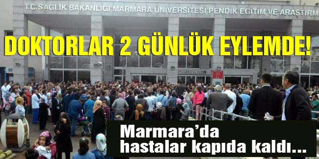 Pendik Marmara'da hasta izdihamı!