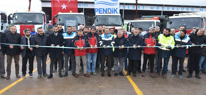 Pendik Belediyesi'ne çok sayıda iş makinası ve kamyon!