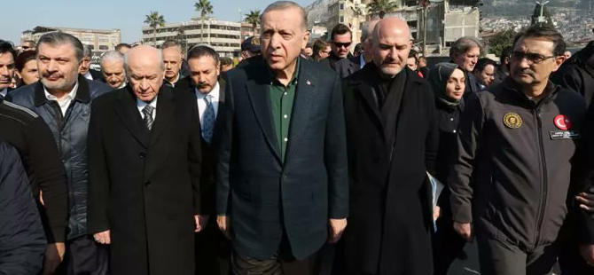 Başkan Erdoğan ve MHP Lideri deprem bölgesinde