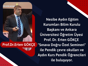 Prof.Dr.Erten Gökçe'den "Sınava Doğru Özel Semineri"