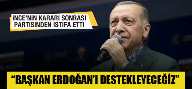 Memleket Partisi İl Başkanı; "Erdoğan'ı destekleyeceğiz"