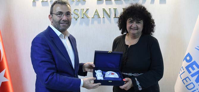 Bulgaristan'dan 22  Belediye Başkanı Ahmet Cin'i ziyaret etti