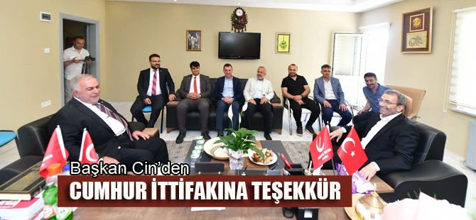 Ahmet Cin'den Cumhur İttifakı Partilerine teşekkür ziyareti