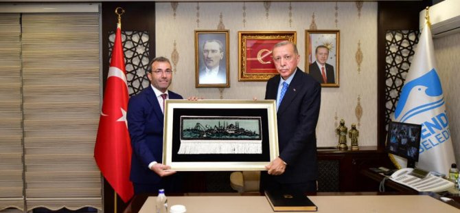 Cumhurbaşkanı Erdoğan'dan Pendik Belediyesi'ne ziyaret