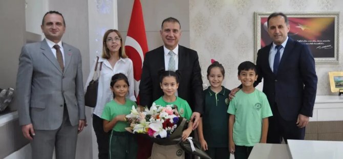 Atatürk İlkokulu'ndan Kaymakam Güney'e ziyaret