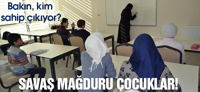Savaş mağduru çocuklar okullu oldu