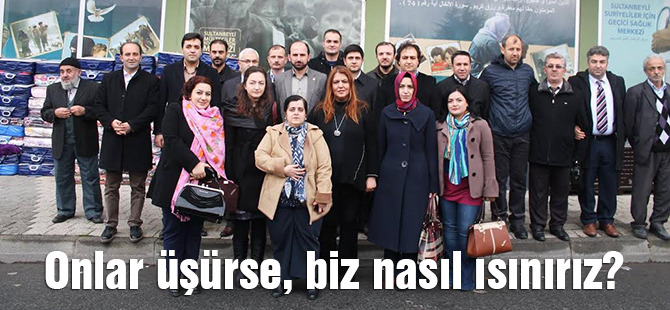 Suriyelilere soğuk kışta sıcak hediye