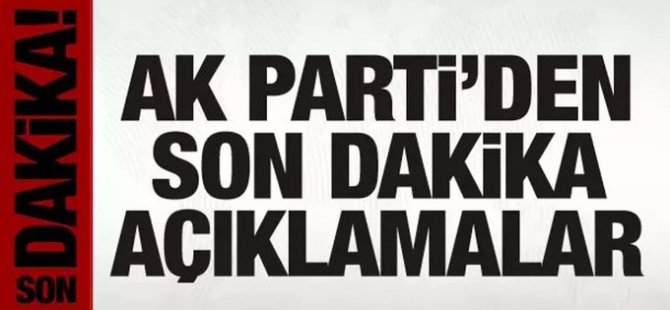 AK Parti sözcüsü Çelik, "Cumhurbaşkanımıza mektup yazdılar."
