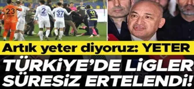 TFF Başkanı Mehmet Büyükekşi: Tüm lig maçları ertelendi