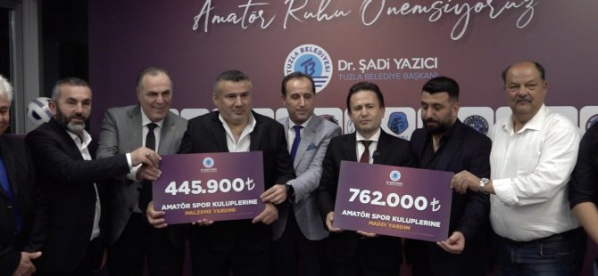 Tuzla Belediyesi’nden amatör spora 2,3 milyonluk destek