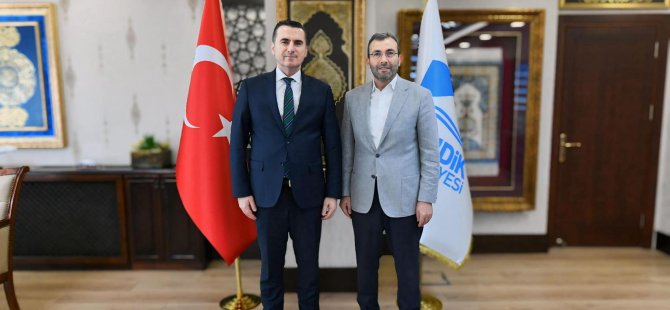 Kaymakam Yıldız'dan Ahmet Cin'e tebrik ziyareti