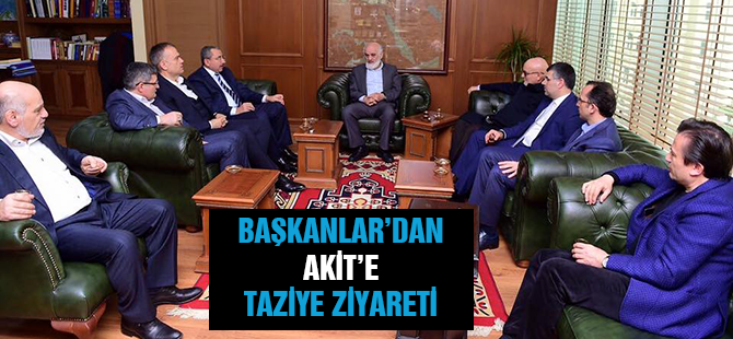 Belediye Başkanlarından Akit'e taziye ziyareti