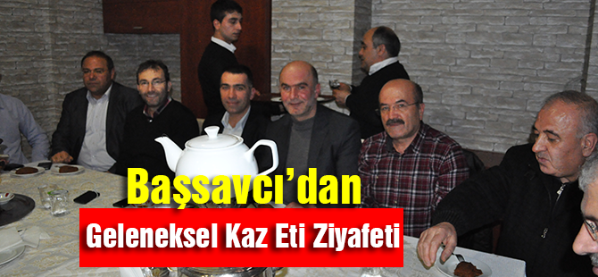 Başsavcı'dan geleneksel Kaz eti ziyafeti