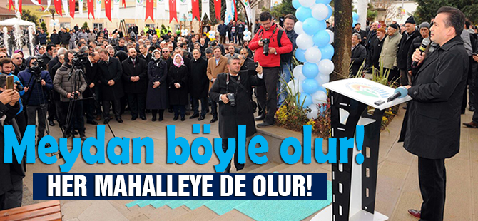 İçmeler'e modern meydan düzenlemesi