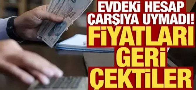 Talep olmayınca fiyatları geri çektiler!