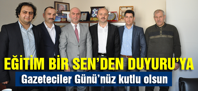 Eğitim Bir-Sen Gazeteciler Günü'müzü kutladı