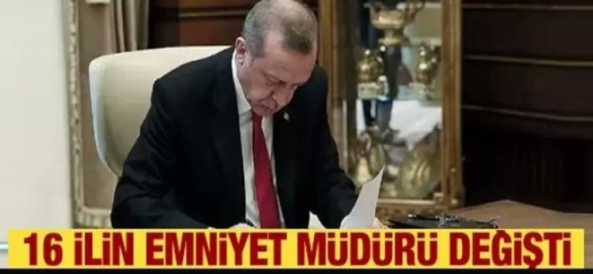 16 ile yeni emniyet müdürü!