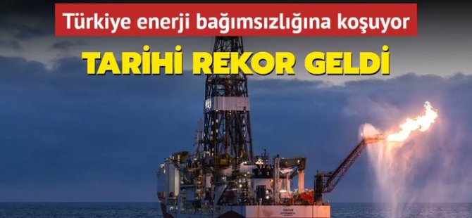 Türkiye petrol ve doğalgaz üretiminde rekor kırdı!