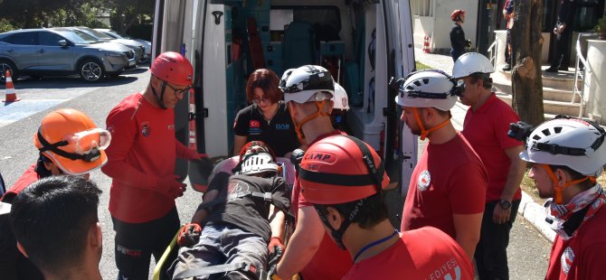 Pendik'te doğalgaz sızıntısı tatbikatı