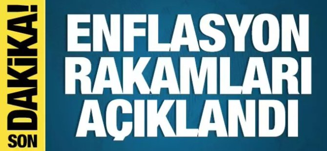 Enflasyon rakamları belli oldu!" 3 yıl sonra bir ilk..