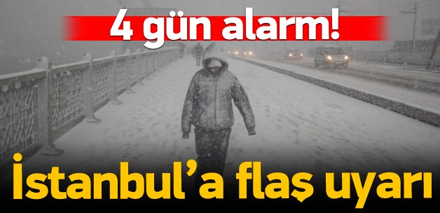 İstanbul'a yarın kar geliyor!