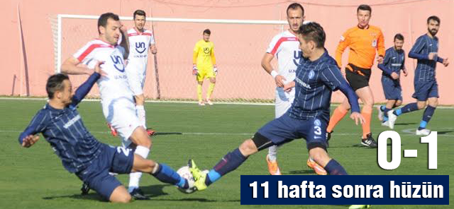 Pendikspor haftalar sonra kaybetti:0-1