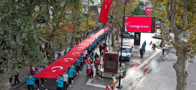 Pendik'te Cumhuriyet 101 Metrelik Türk Bayrağı ile kutlanacak