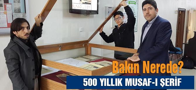 Ahmet Karahisarî Mushaf-ı Şerifi Ömer Çam'da