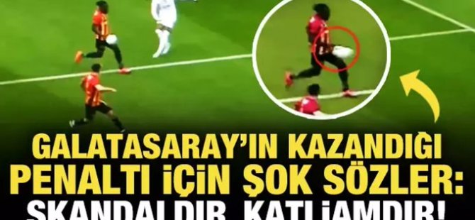 Galatasaray'ın penaltısı için hakem yorumcuları: "Skandal" dedi