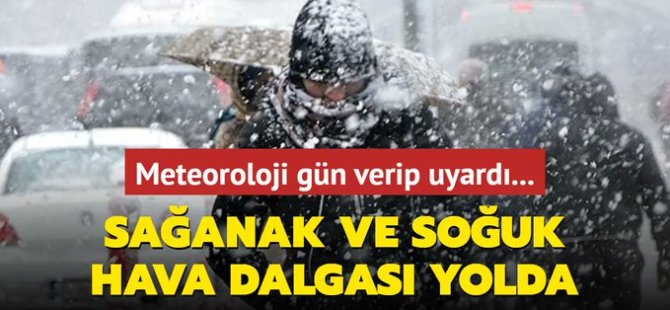 Meteoroloji'den uyarı! Sağanak ve soğuk hava geliyor..