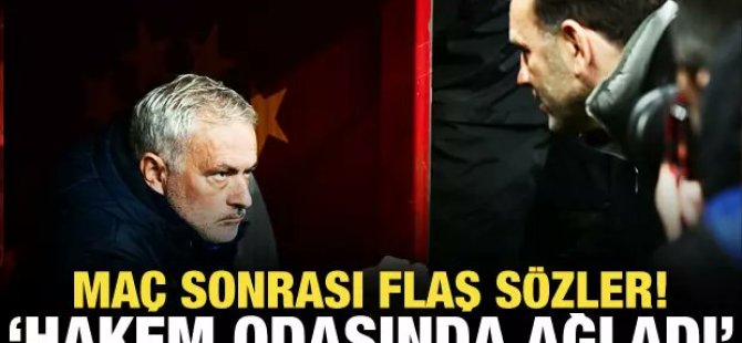 Galatasaray Teknik Direktörü'nden yabancı hakem ve Mourinho'ya çok sert sözler!