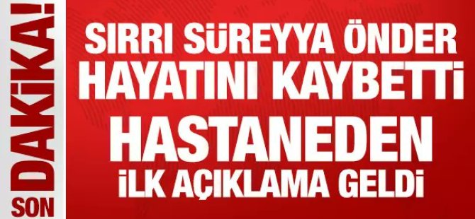 Sırrı Süreyya Önder Vefat etti