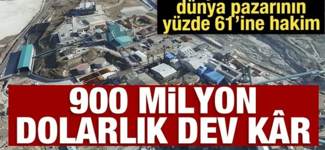 Türkiye'nin dev şirketinden 900 milyon dolarlık kar!