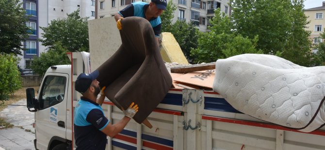 Pendik'te günlük 40 ton atık eşya toplanıyor